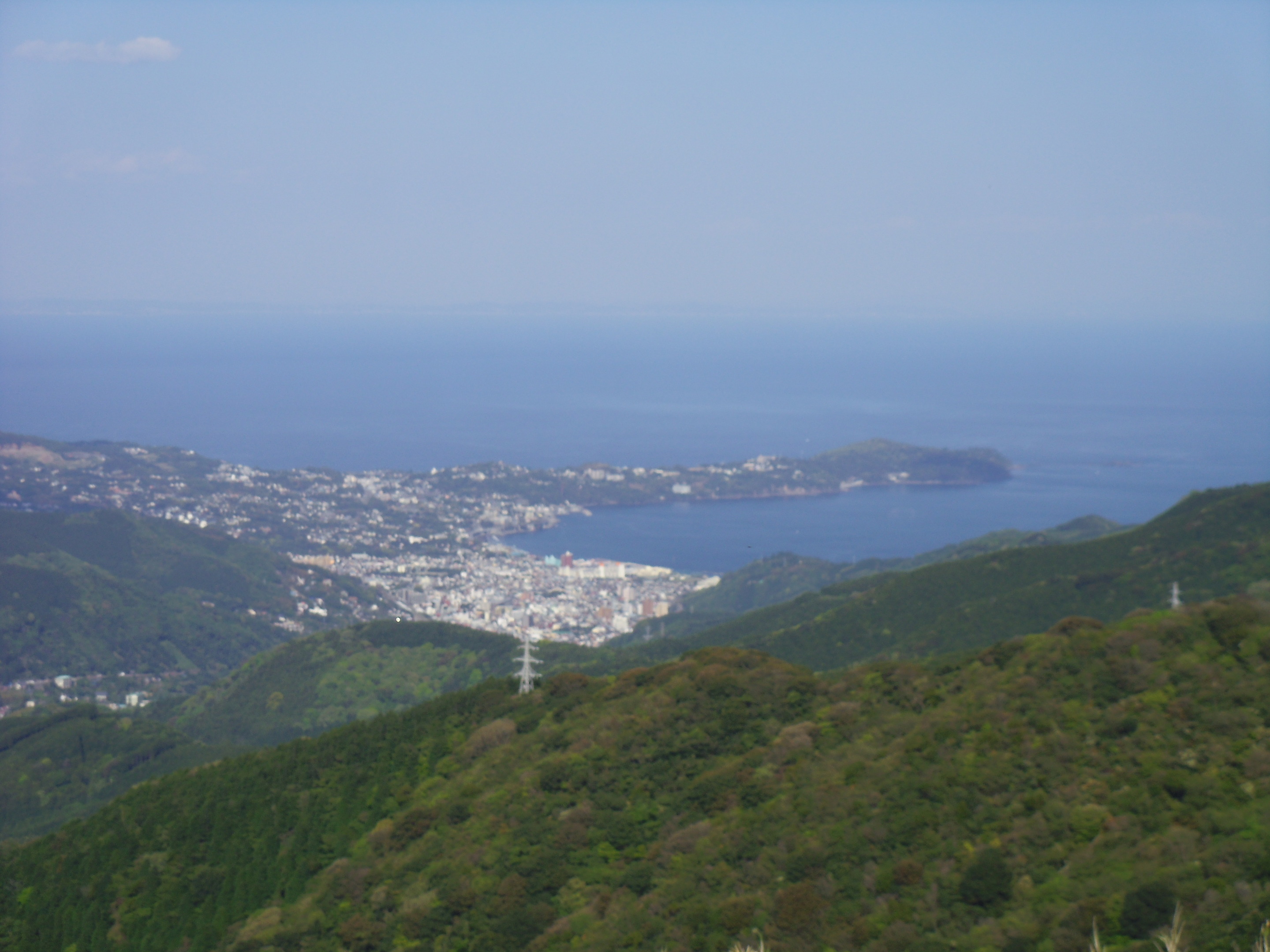 十国峠から真鶴半島