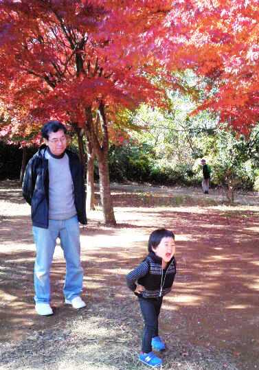 2013紅葉とわが子